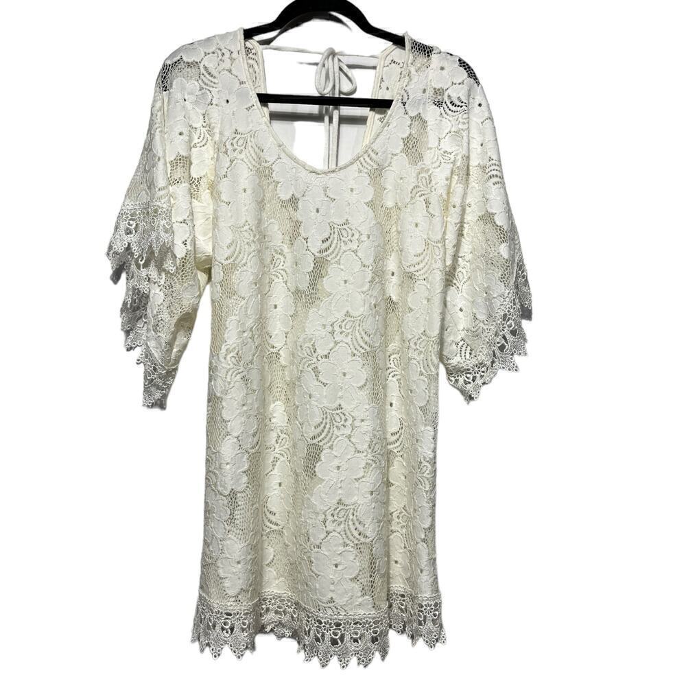 LucyLove White, Ivory Lace Dress / Size-Small